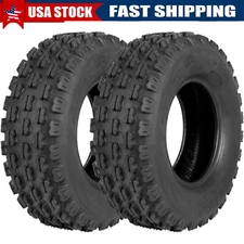 2 Set AT22x7-10 4PR ATV UTV Tires 22X7X10 Off-Road All Terrain Mud Trail Tires