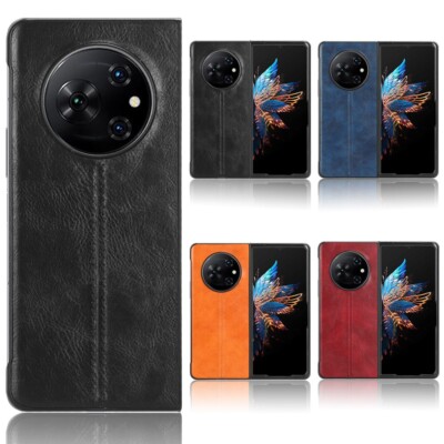 For Tecno Phantom V Fold 5G  Luxury Suture PU Leather + PC Back Phone Cover case