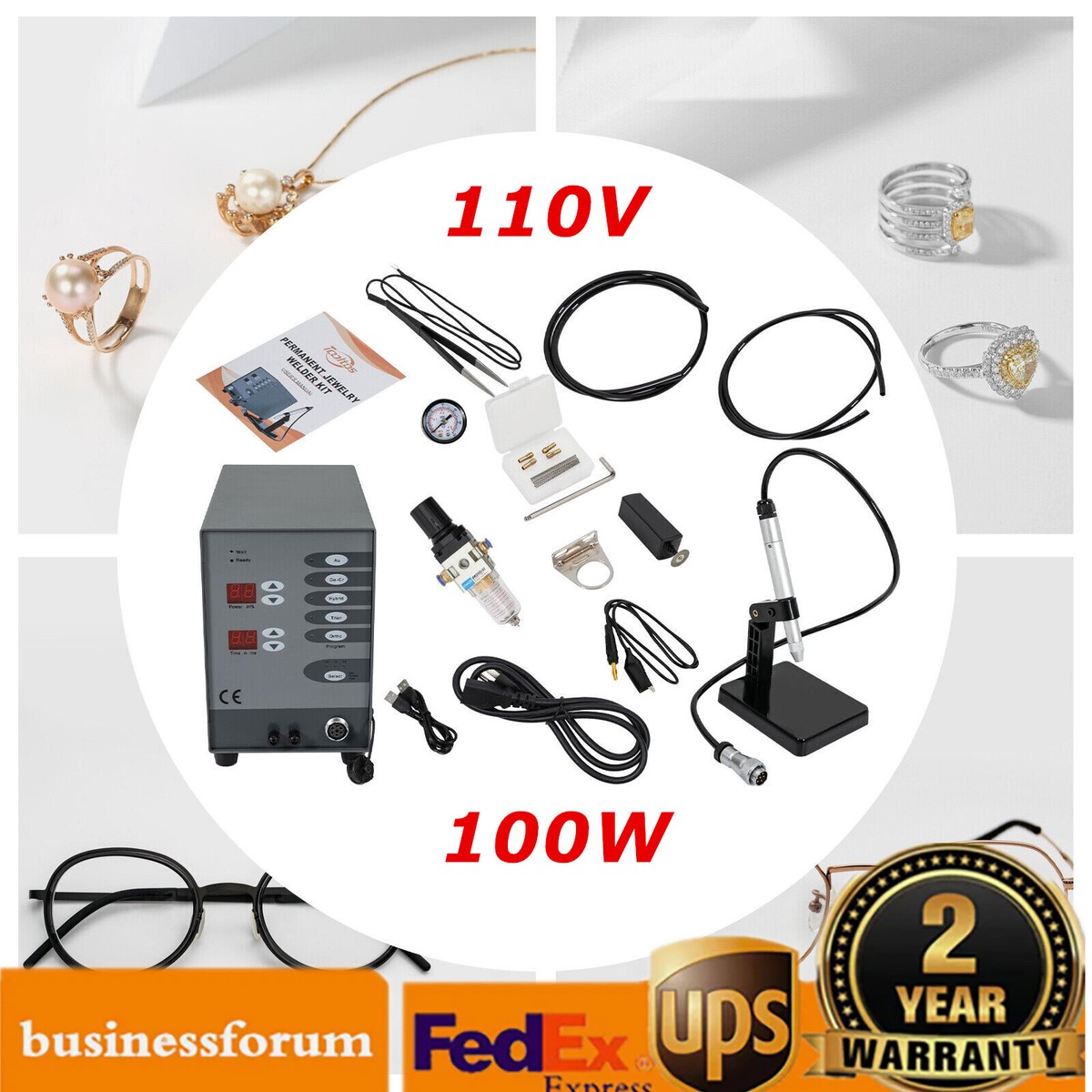 Jewelry Spot Welding Machine, 110V 60HZ Pulse Argon Arc