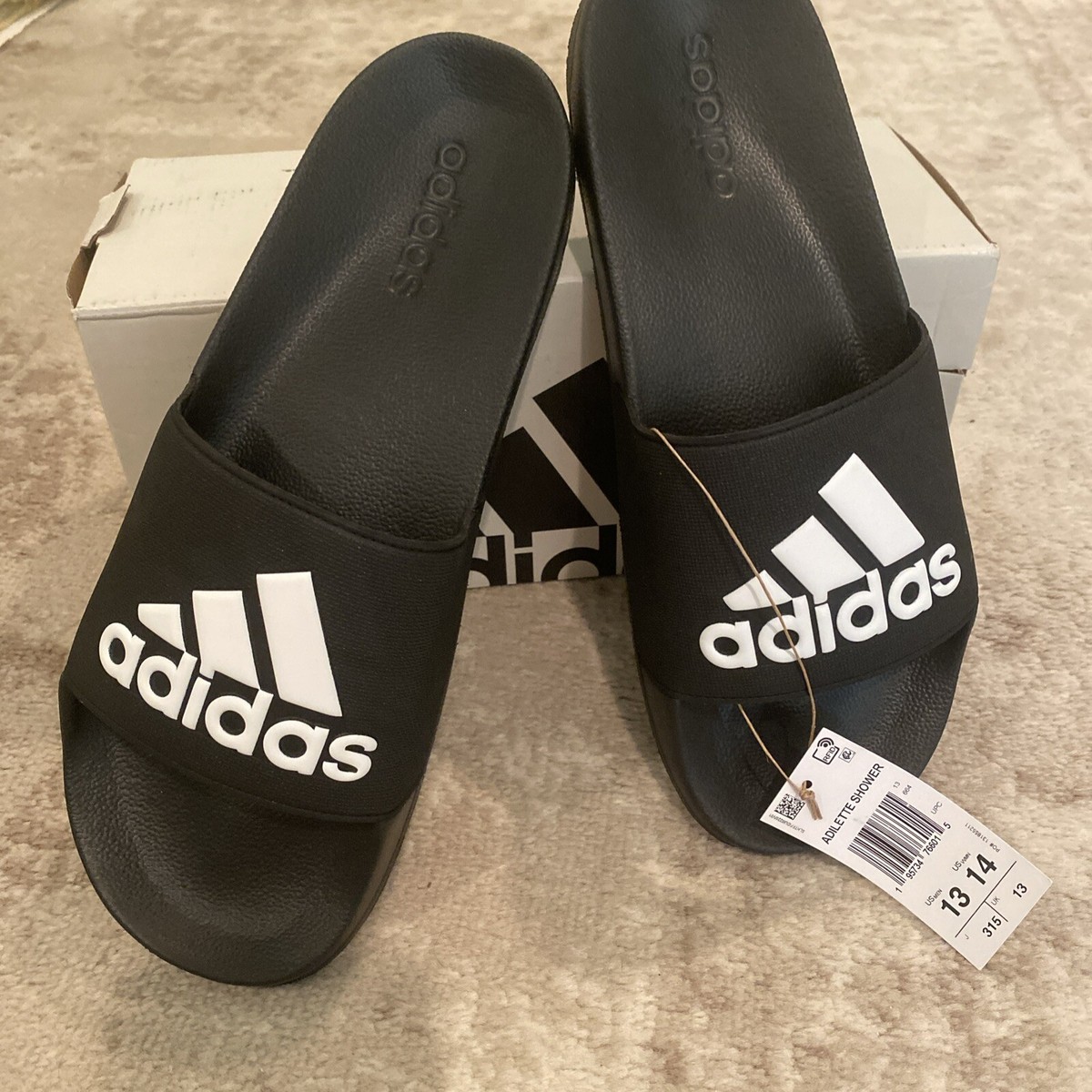 Adidas Adilette Shower Slides Men’s 13