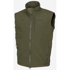 Soft Shell Weste, "Allround", oliv ärmellose Weste Outdoorweste Trekkingweste