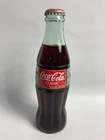 Coca Cola Coke Soft Drink Bottle Vintage Retro Glass 237ml 1996 USA CA Santa