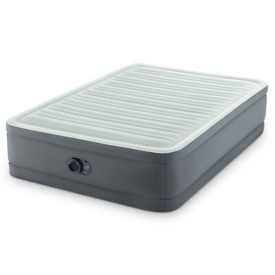 Intex PremAire I Fiber-Tech Elevated Dura Beam Technology Home Air Mattress B...