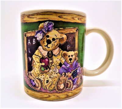 Vintage 1998 The Boyd's Collection Bearware Pottery Works Porcelain Coffee Mug