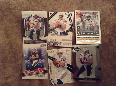 Philip Rivers 58 Card Lot Many different Brands and Inserts