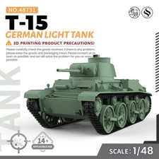 SSMODEL SS48731 1/48 Military Model Kit German T-15 Light Tank WoT WAR