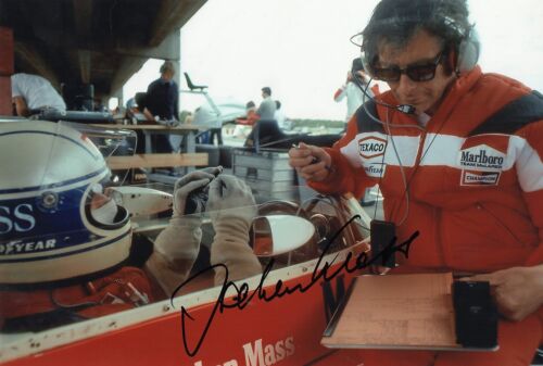 Ehemaliger Formel 1 F1 & Le Man Fahrer Jochen Mass Hand Sigend Foto 12x8" J - Bild 1 von 1