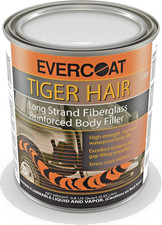 New Evercoat 1189 Tiger Hair Long Strand Fiberglass Reinforced Filler Quart 32oz
