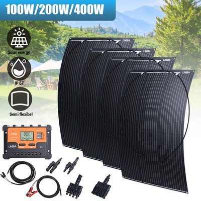 100w 200w 400W Monocrystalline flexible Solar Panel Kit for RV/Camper/Boat/Home