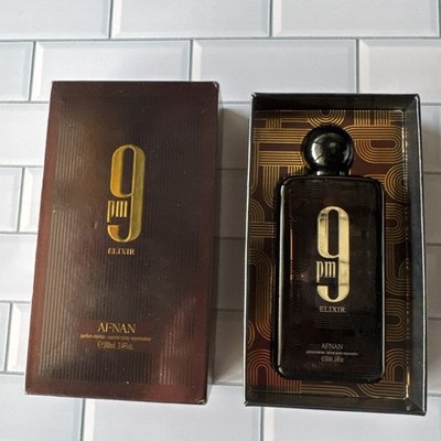 Afnan 9 PM Elixir Unisex Extrait de Parfum, 3.4 Fl. Oz