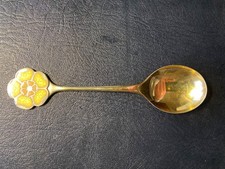 Robbe & Berking Jahresl&ouml;ffel 1980 925 Silber hartgoldplattiert