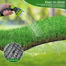 Outdoor Artificial Grass Fake Synthetic Runner Rug Garden Landscape Lawn Carpet