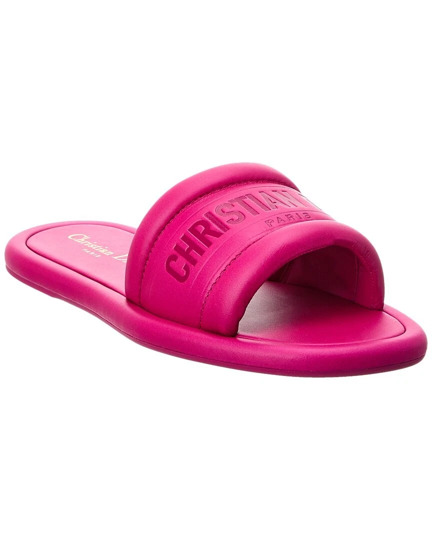 Dior Every D Slide Cuir Femme Rose 35,5