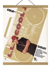 Original L L Cool J Rock The Bells Promo Ad, Mounted w/Magnetic Frame!