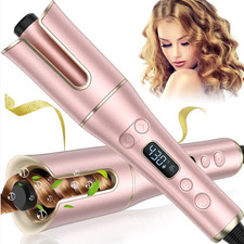Automatic Hair Curler with LCD Display   1  Rotating Barrel, 4 Heat Settings, 3