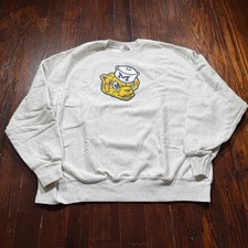 Vintage Champion Reverse Weave Sweatshirt Mens XL Gray Michigan Wolverbear