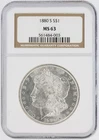 1880-S Morgan Silver Dollar NGC MS63 S$1 San Francisco Minted No Reserve