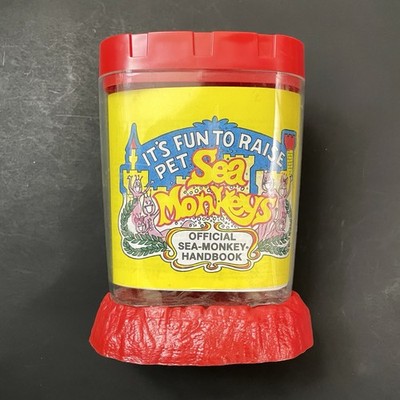 VTG 1987 Sea Monkeys Aquarium Classic Red Base w/ Handbook Ocean Zoo - No Eggs