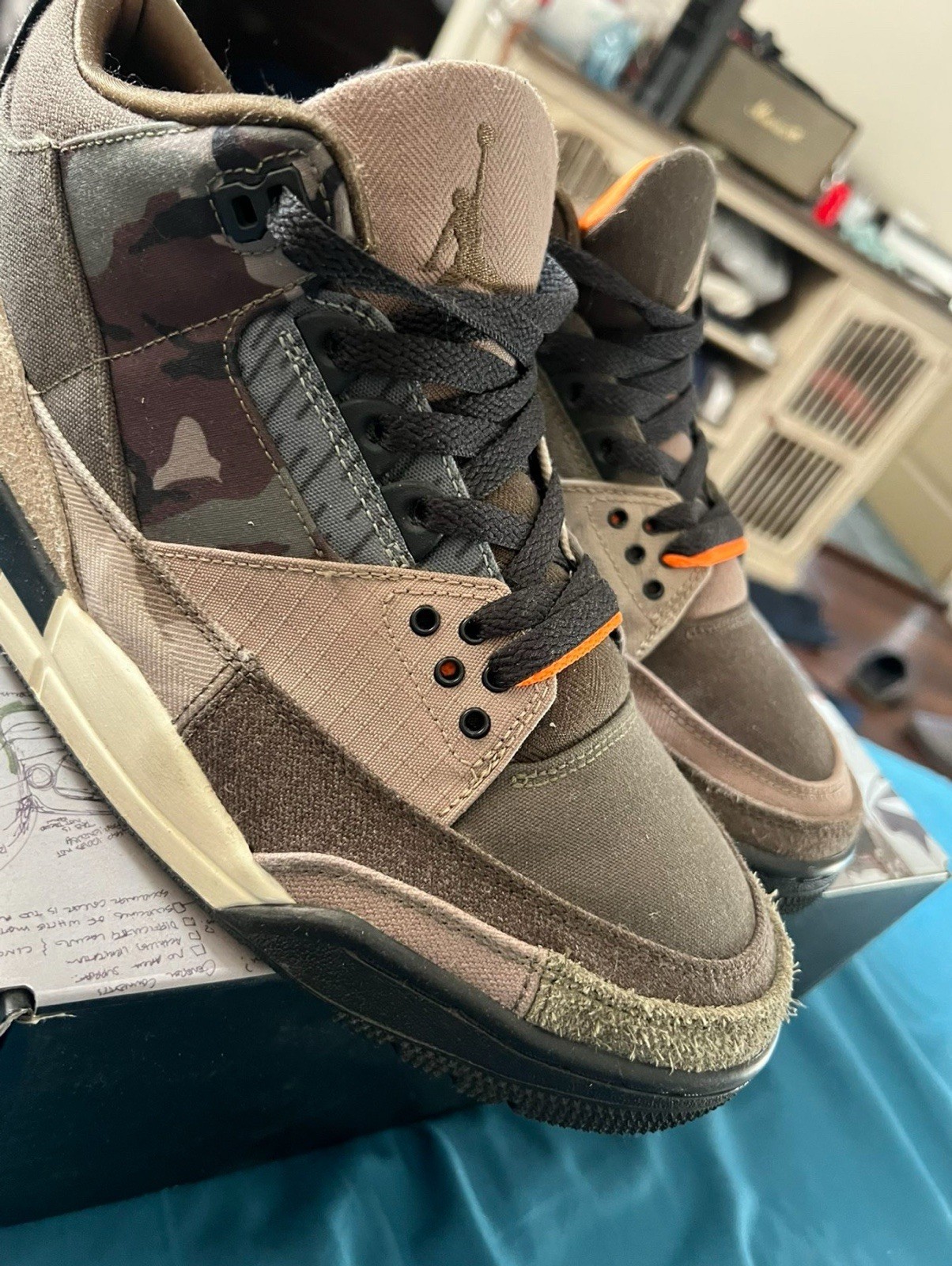 Jordan 3 Retro Patchwork Brown Multicolor Camoufl… - image 4