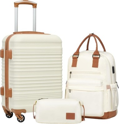 Luggage Set 3 Piece Luggage Set Carry On Suitcase Hardside Luggage W/ TSA Lock