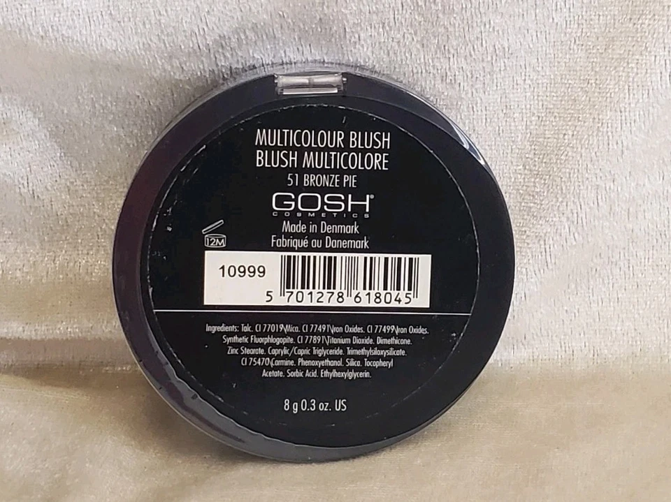 GOSH Cosmetics Rubor Multicolor Rueda de Color Brillo 51 PASTEL DE BRONCE 8 g/0,3 oz Nuevo Foto 3 de 4