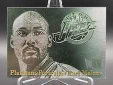 1996-97 Fleer Metal Platinum Portraits #7 Karl Malone SHARP!