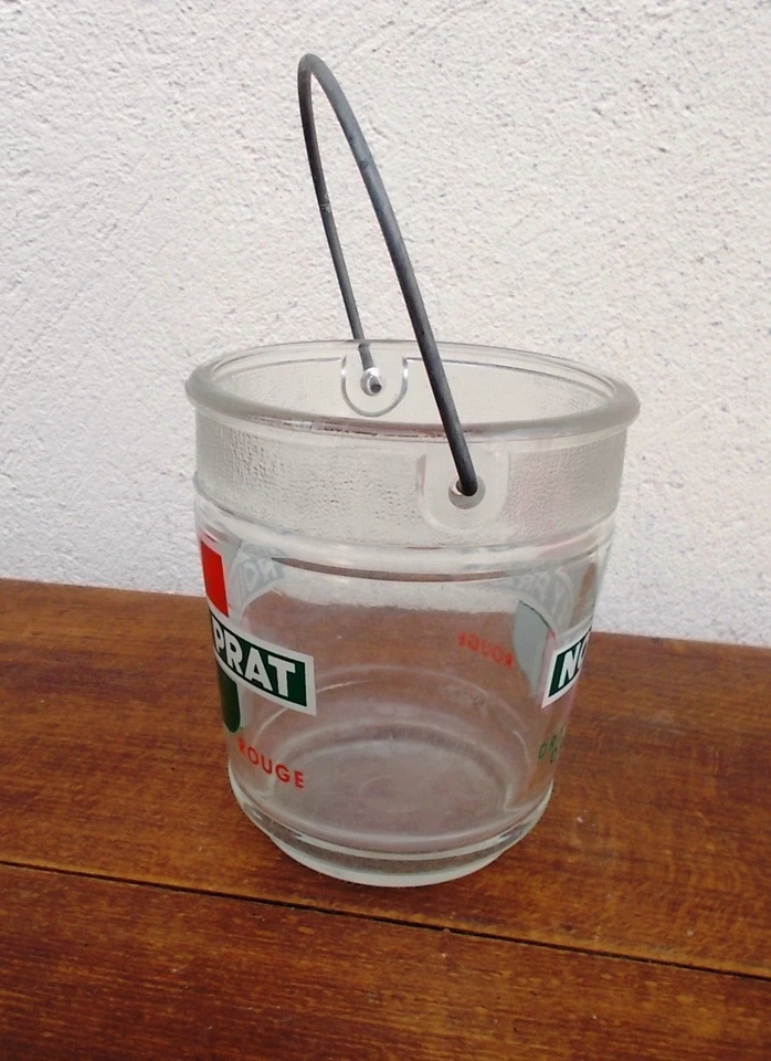 Seau à glaçons de bistrot NOILLY PRAT, verre épais, très bon état - Photo 3/4