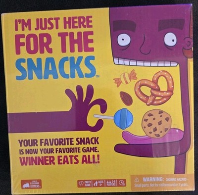 NEW Exploding Kittens I m Just Here For The Snacks Party Game Factory Sealed