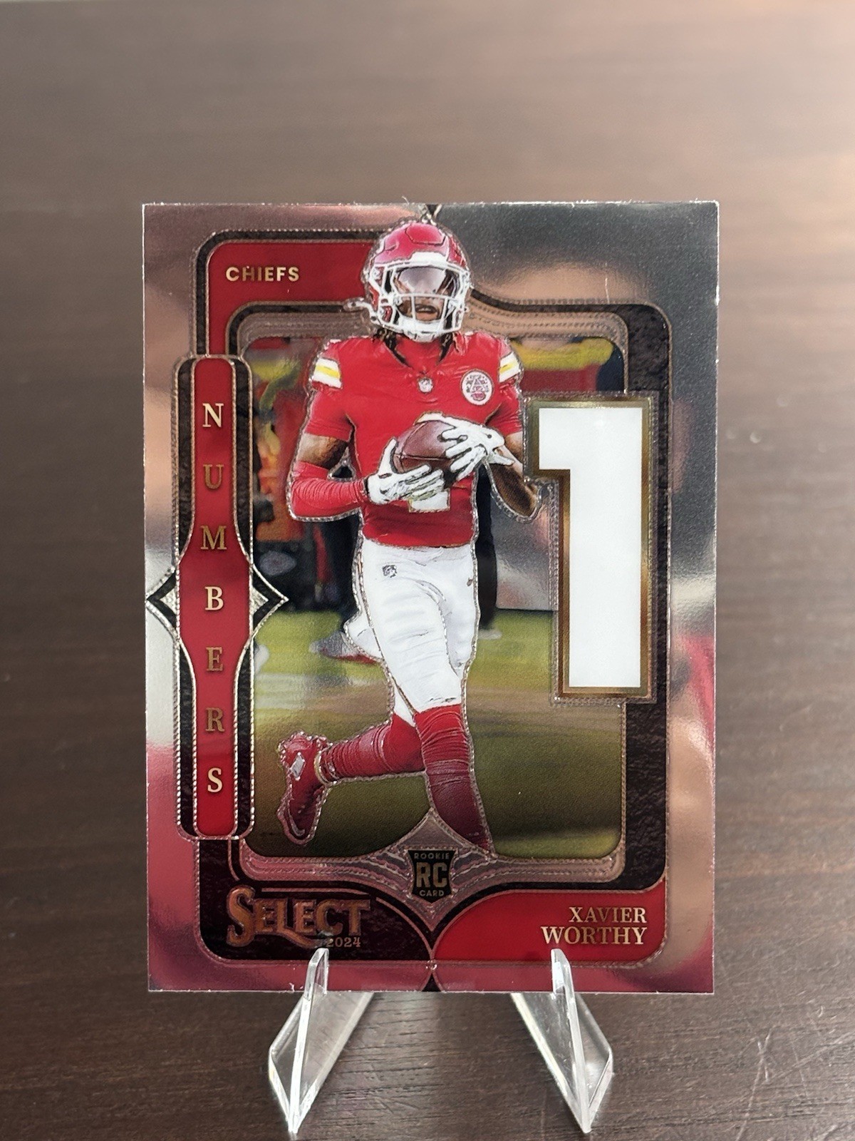 2024 Panini Select - Select Numbers Xavier Worthy #8 (RC)