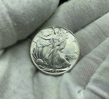 1941-P BU WALKING LIBERTY MEZZO DOLLARO F354