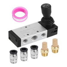 Pneumatic Valve 14 Npt 5 Way 2 Position Air Solenoid Manual Control Push Pull