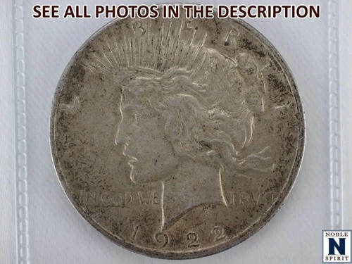 NobleSpirit 1922 Peace Silver Dollar Choice BU