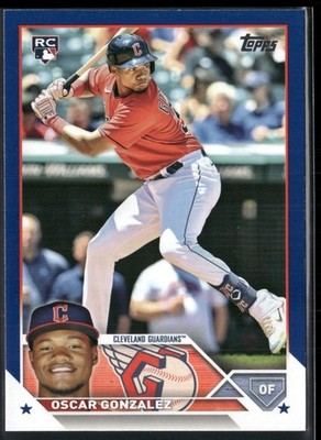 2023 Topps Series 1 - Oscar Gonzalez #119 Royal Blue (RC)