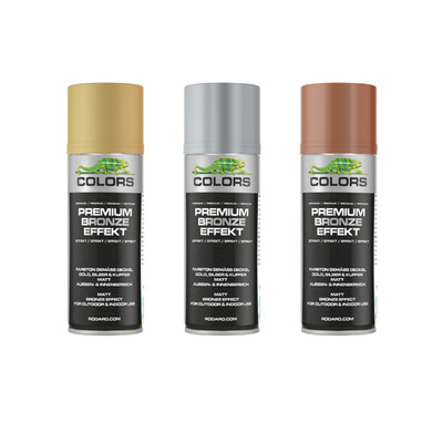 COLORS Premium Bronze Effekt   Effektlack Gold, Silber, Kupfer 400 ml