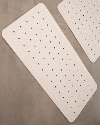 Ridder Badematte 38x80 cm Rutschfest, Beige, Hautsympathisch, Schimmelresistent 