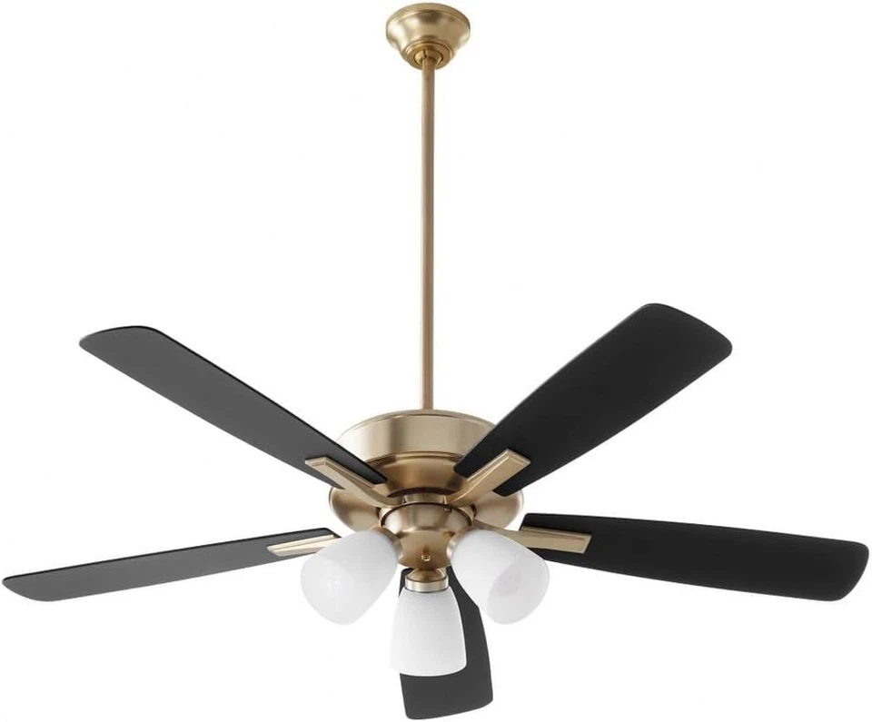 4525-380 Ovation 52" Ceiling Fan with Lights, Aged Brass - Image 4 of 4