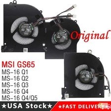 Replacement CPU GPU Cooling Fan For MSI GS65 Stealth GS65VR MS-16Q1 Q2 Q3 Q4 Q5
