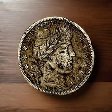 1897-S BARBER SILVER HALF DOLLAR **BETTER DATE**F+ DETAILS