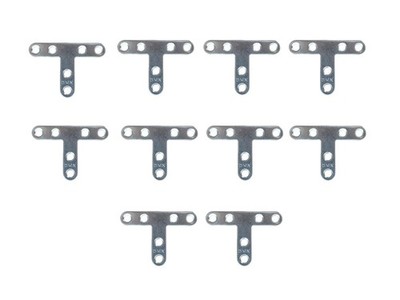 Winkelverbinder Möbelverbinder Flachverbinder T-Verbinder 70x50x13mm 2mm 10 Stk.