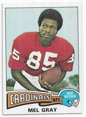 MEL GRAY 1975 Topps Football card #40 St. Louis Cardinals NR MT