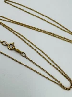 14K Solid Gold 20” Fine Rope Chain Necklace Unisex