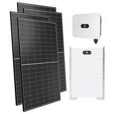 Kit fotovoltaico monofase 6000W inverter Huawei 6kW LB0 litio 10kWh LUNA2000