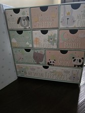 Baby Keepsake Memory Box   My First Milestones Storage