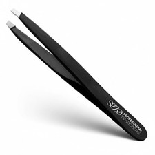 Professional Stainless Steel Eyebrow Tweezers Precision Facial Hair Ingrown
