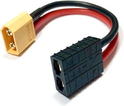 Premium Adapter XT60 Stecker Male auf Traxxas TRX Buchse Female 10cm 14AWG Kabel