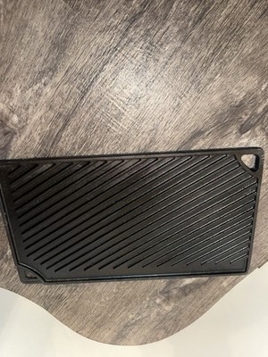 Lodge Cast Iron Reversible Double Sided Griddle 16.5 x9 