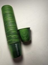 JAGERMEISTER COPAS DE CHUPITO CAMBIANTES DE COLOR (50) VERDE ALUMINIO JAGER Nuevo