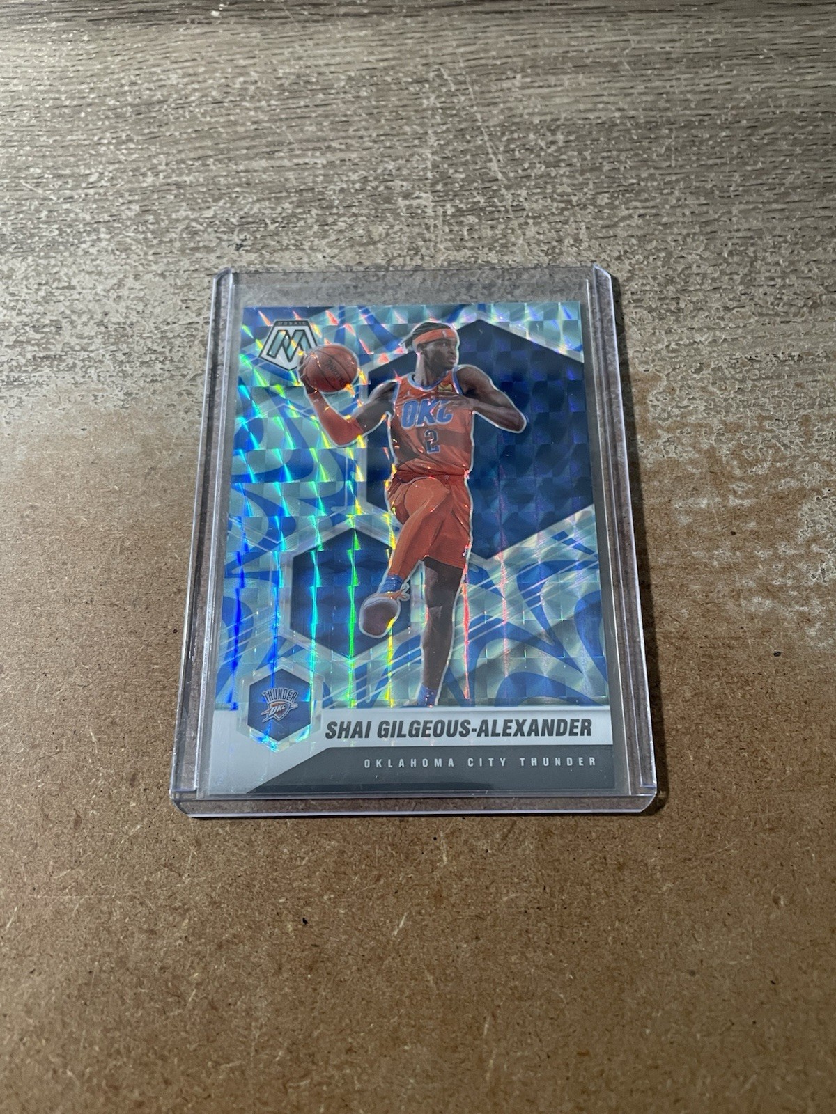 2020-21 Mosaic Shai Gilgeous-Alexander Reactive Blue Prizm OKC Thunder #103