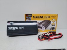 1500W 12V Power Inverter Compact Slim Inverter With 3 AC Outlets And 2 USB Ports