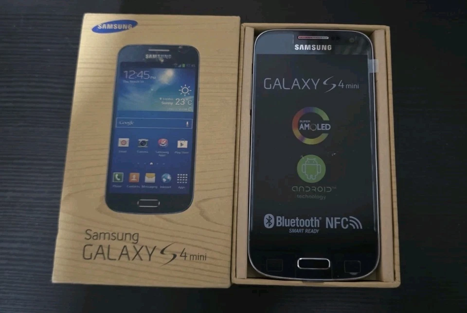 Samsung Galaxy S4 Mini - 8GB - Grey colour (Unlocked) Rae Original Box  - Image 3 of 4